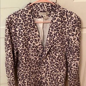 Leopard blazer
